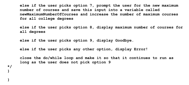 Solved Programming assignment for Java: Do not add any other | Chegg.com