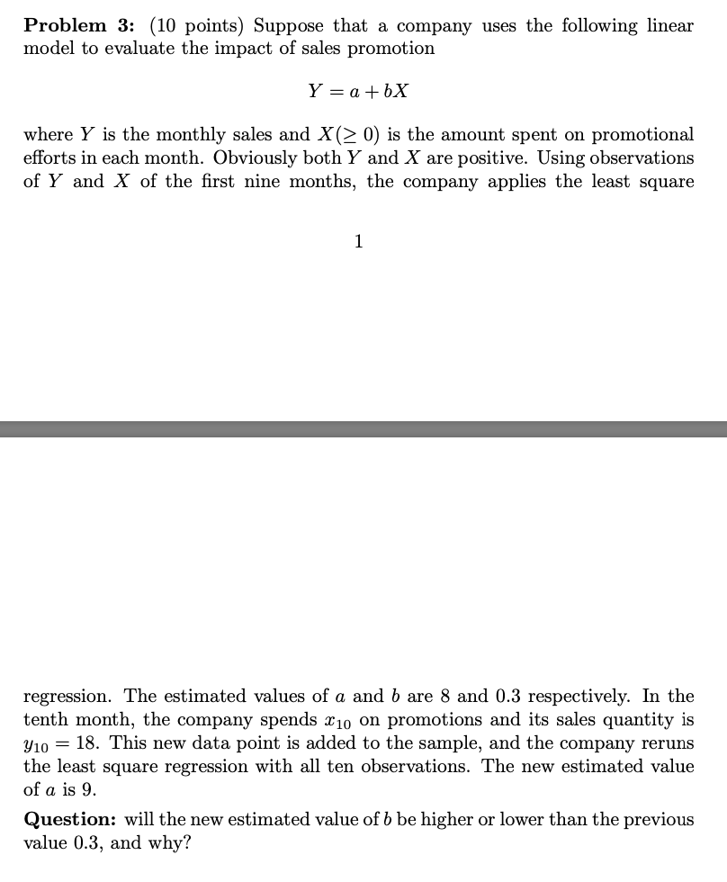 Solved Problem 3: (10 Points) Suppose That A Company Uses | Chegg.com