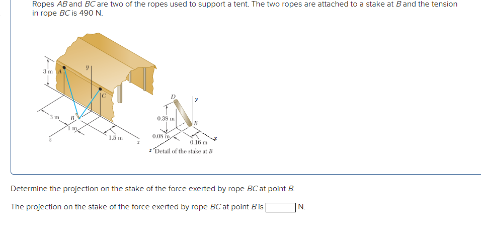 Solved Ropes AB And BC Are Two Of The Ropes Used To Support | Chegg.com