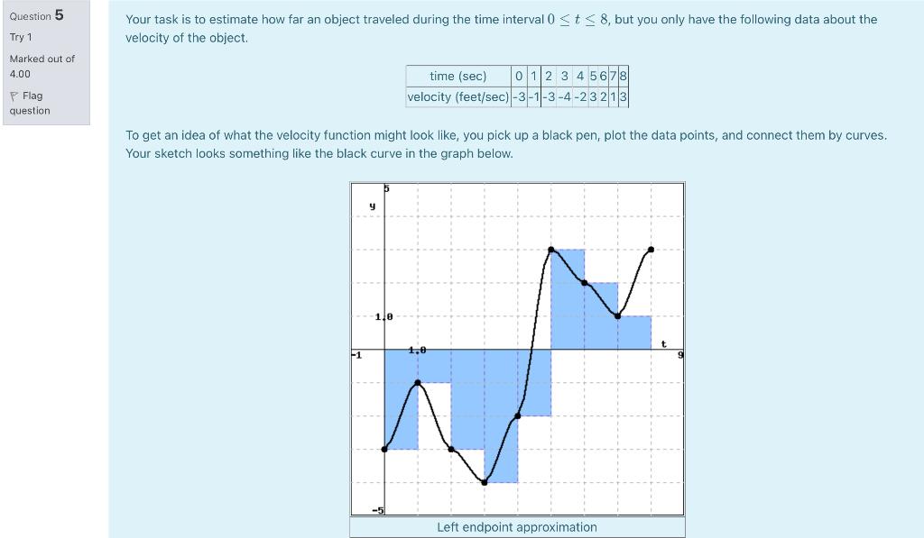 Solved Your task is to estimate how far an object traveled | Chegg.com