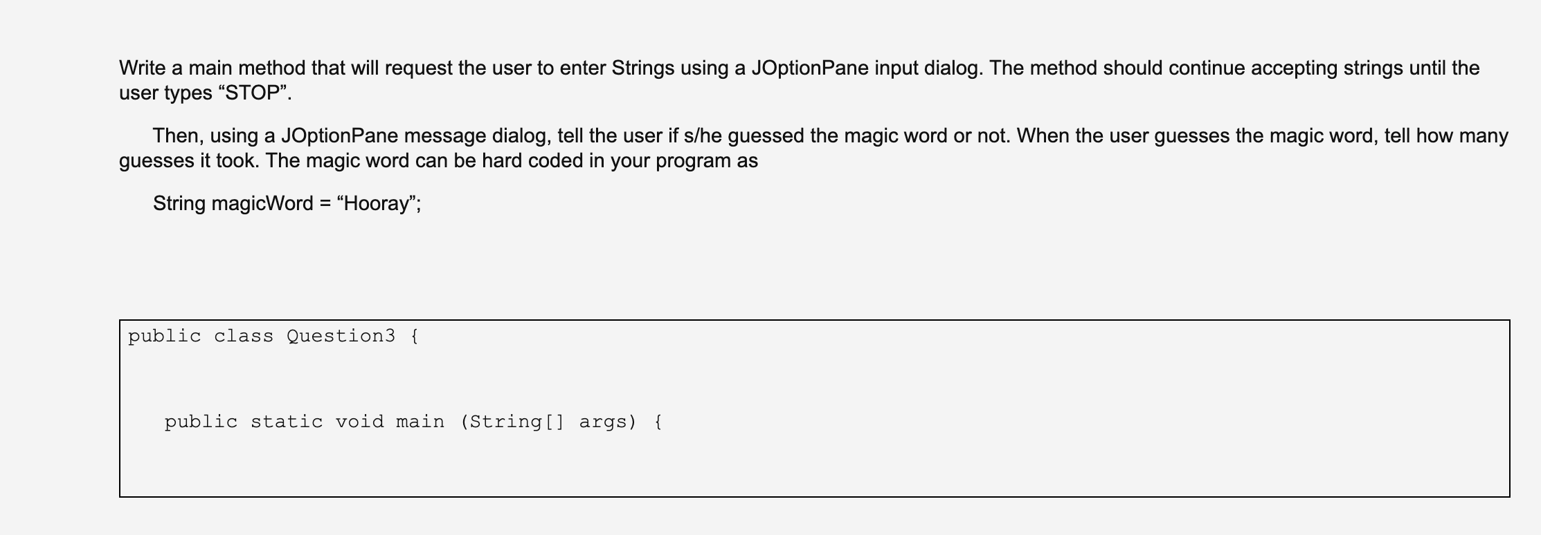 Solved Write a main method that will request the user to | Chegg.com