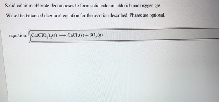 Calcium Reacts With Chlorine To Form