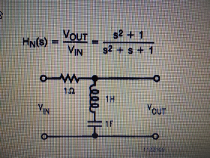 Solved Design a passive notch a filter to reject 60 Hz of | Chegg.com