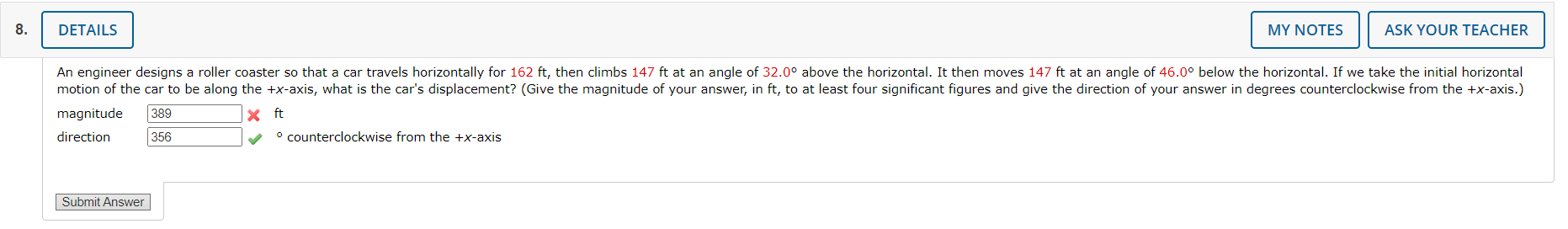 Solved Can you please check why my answer for question 8a is | Chegg.com