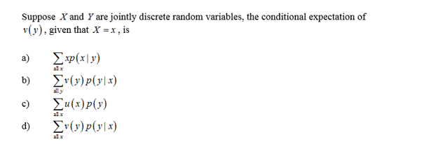 Solved Suppose X And Y Are Jointly Discrete Random Chegg Com