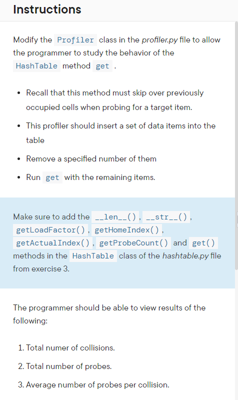 Solved The programming language is in Python. I have already | Chegg.com