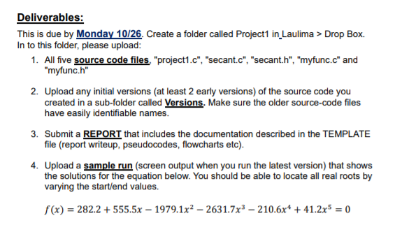 Instructions: You are to create a project that uses | Chegg.com