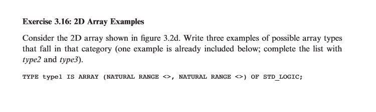 Solved Exercise 3.16: 2D Array Examples Consider the 2D | Chegg.com