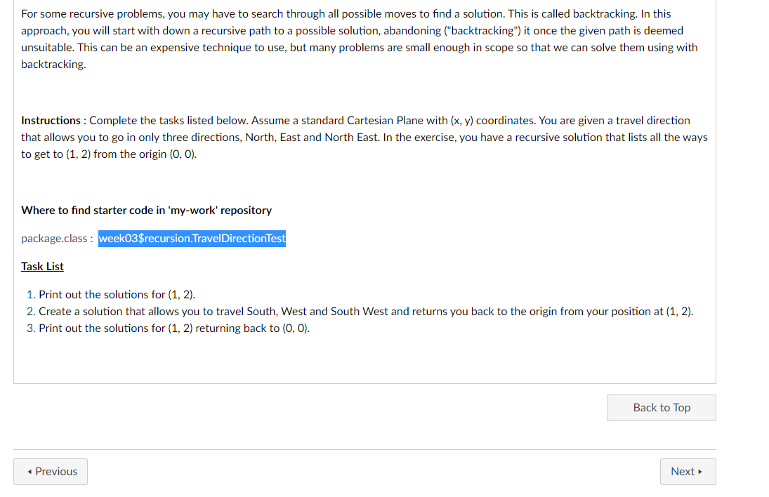 For some recursive problems you may have to search chegg