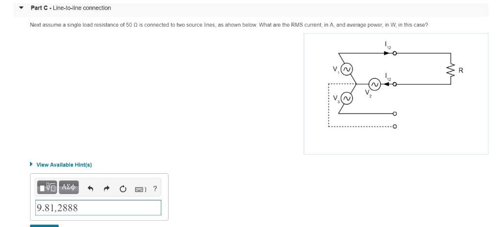 Solved Three-phase electrical circuits 3 of 10 Consiants | Chegg.com