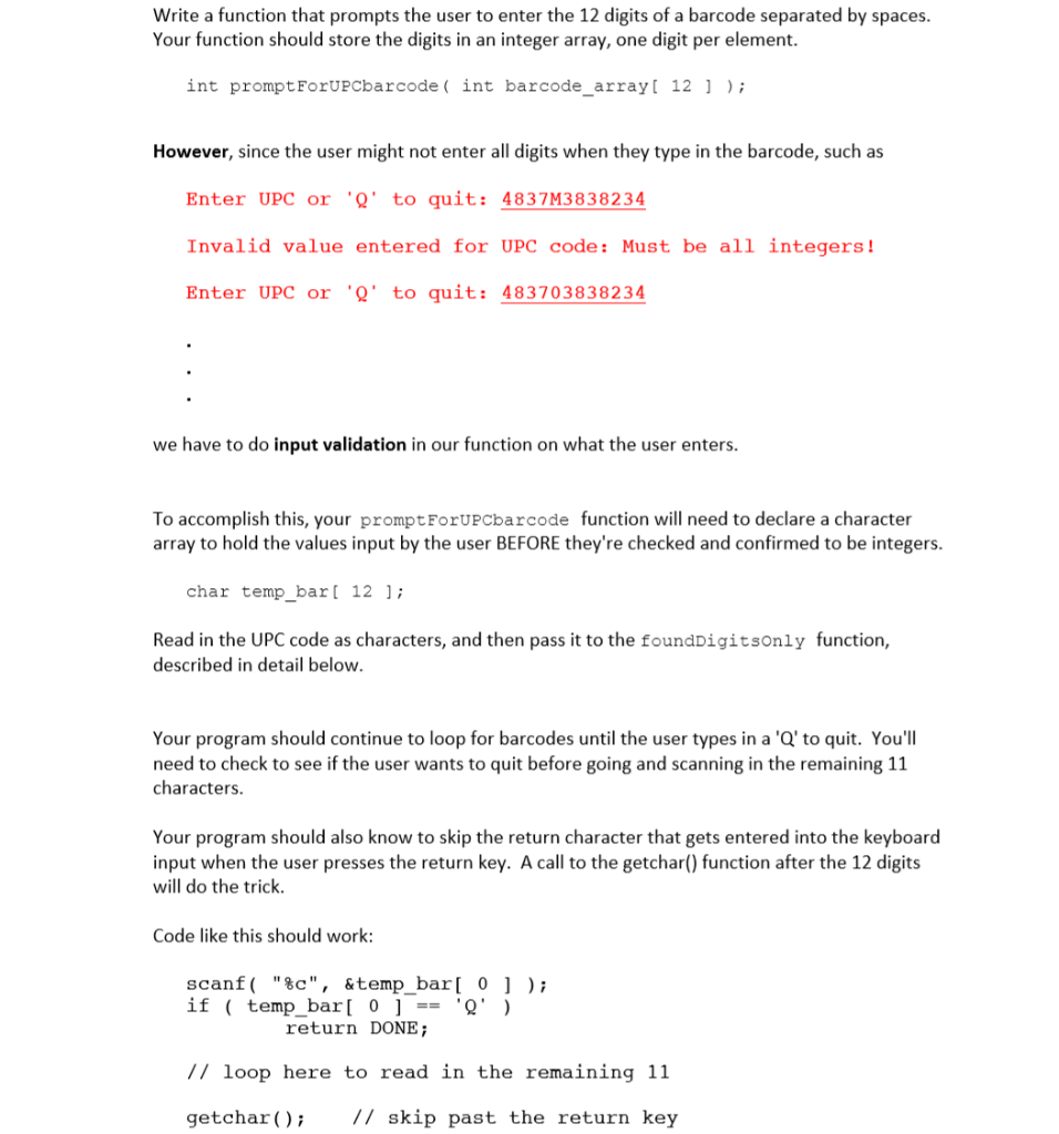 Problem Specification 1. Write a program to validate | Chegg.com