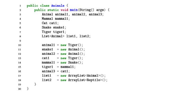 Solved Given the following class diagram, interfaces and | Chegg.com