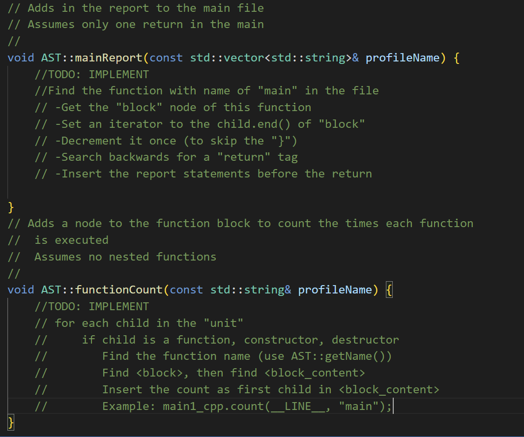 Solved - Implementation: - Name the folder for this project | Chegg.com