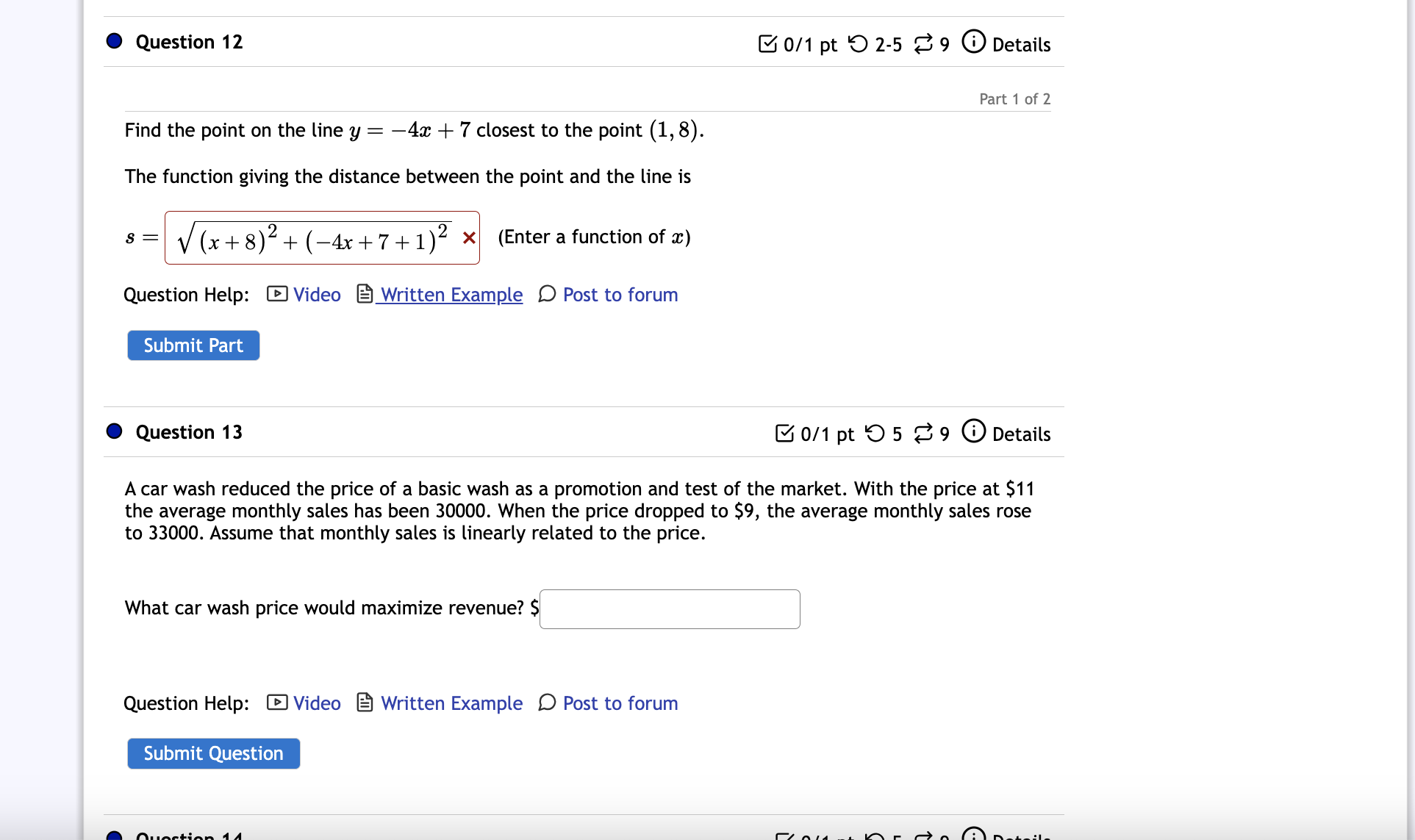 Solved Please help and show step by step please! In your | Chegg.com