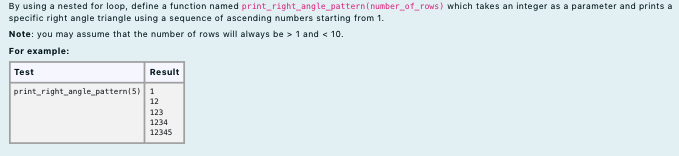 Solved By using a nested for loop, define a function named | Chegg.com
