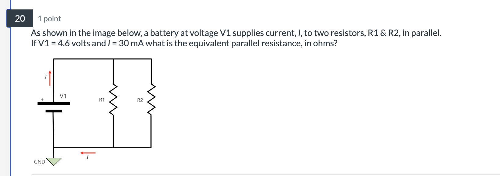 Solved 1 ﻿pointAs shown in the image below, a battery at | Chegg.com