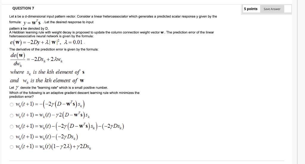 Solved QUESTION 7 5 points Save Answer Provide an