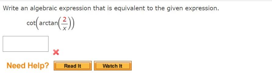 Solved Write an algebraic expression that is equivalent to | Chegg.com