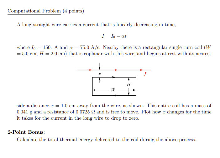 Solved A long straight wire carries a current that is | Chegg.com