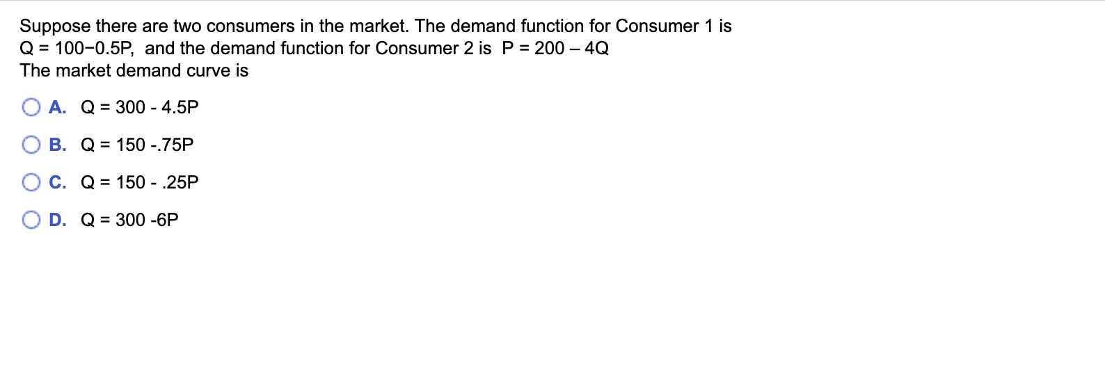 Solved Suppose There Are Two Consumers In The Market. The | Chegg.com