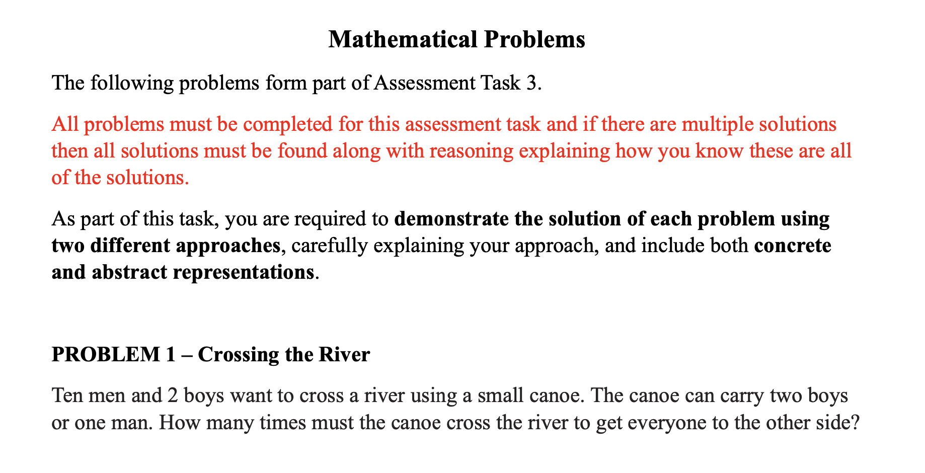 Solved Mathematical Problems The following problems form | Chegg.com