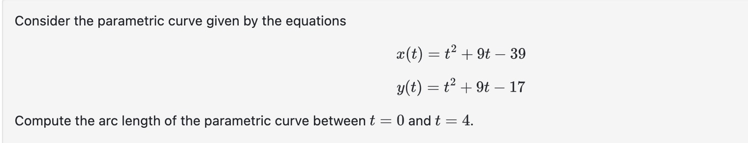 Solved Consider the parametric curve given by the | Chegg.com