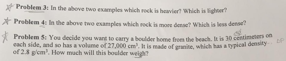 Solved X Problem 3: In the above two examples which rock is | Chegg.com