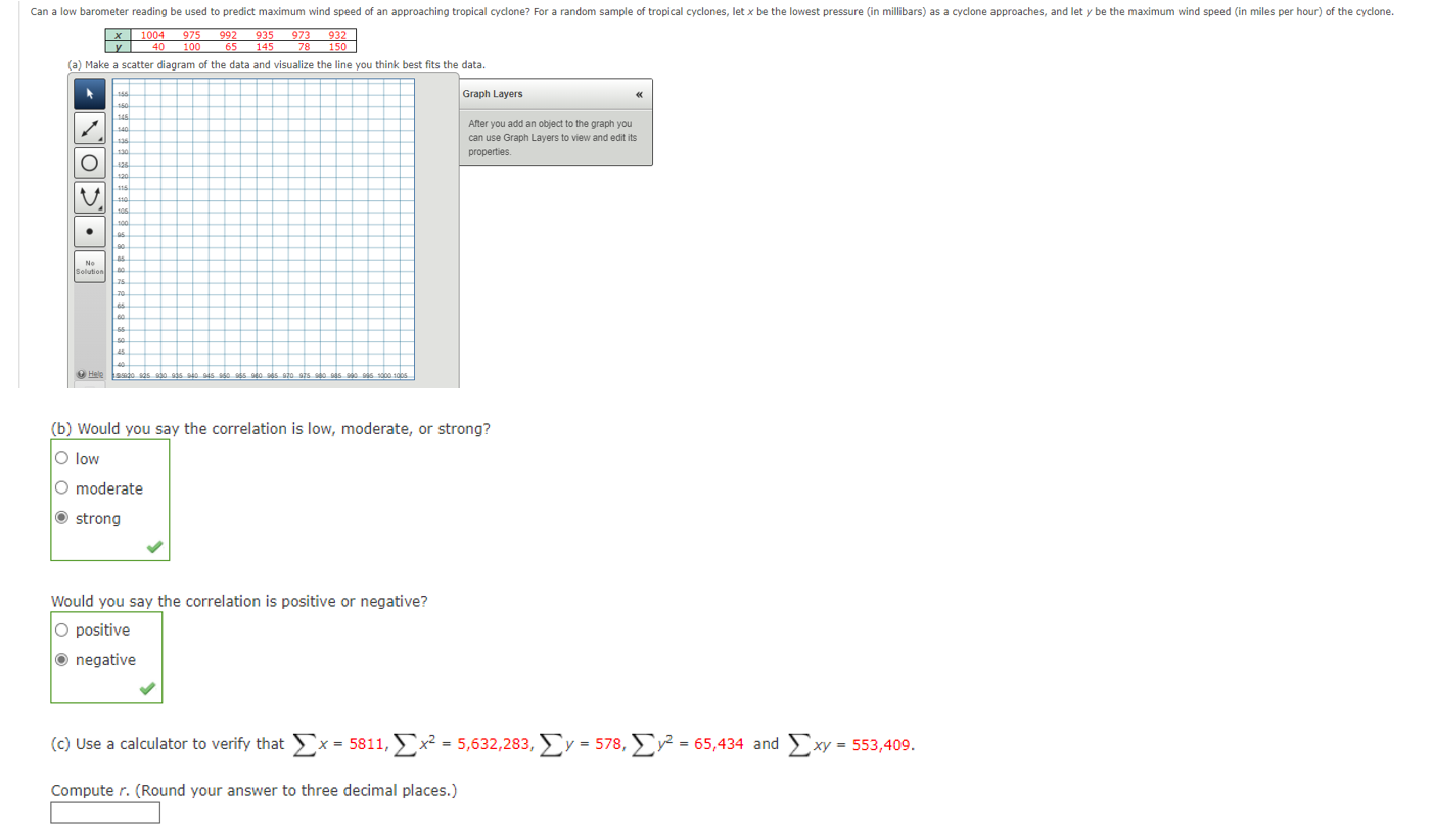Solved Can a low barometer reading be used to predict
