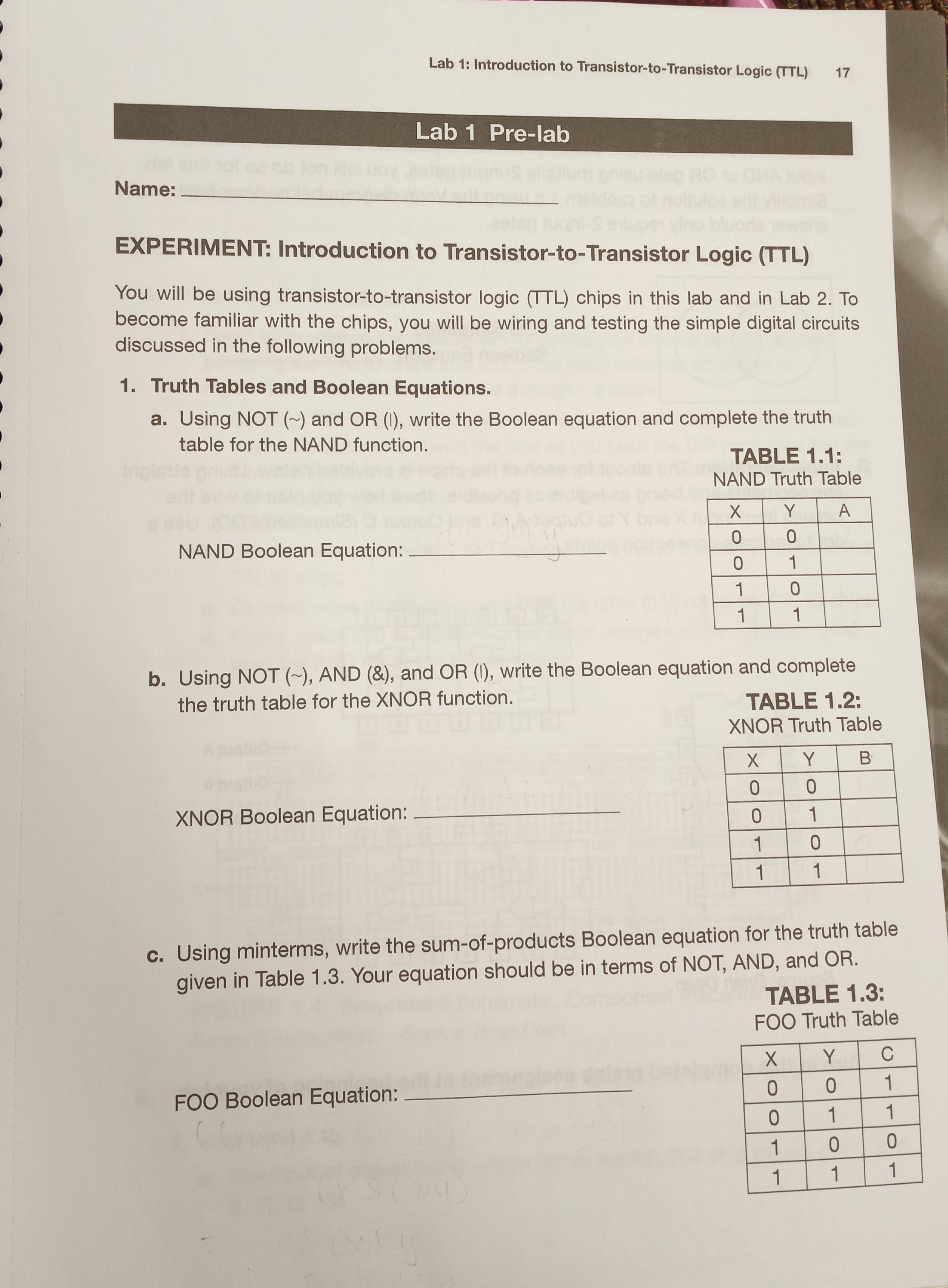 EXPERIMENT: Introduction to Transistor-to-Transistor | Chegg.com