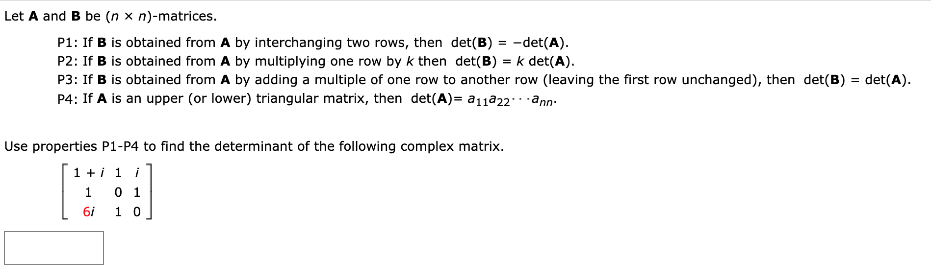 Solved Let A And B Be (n X N)-matrices. P1: If B Is Obtained | Chegg.com