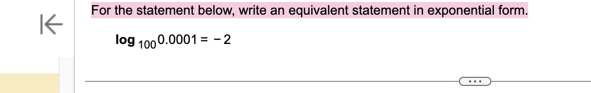 Solved For the statement below, write an equivalent | Chegg.com