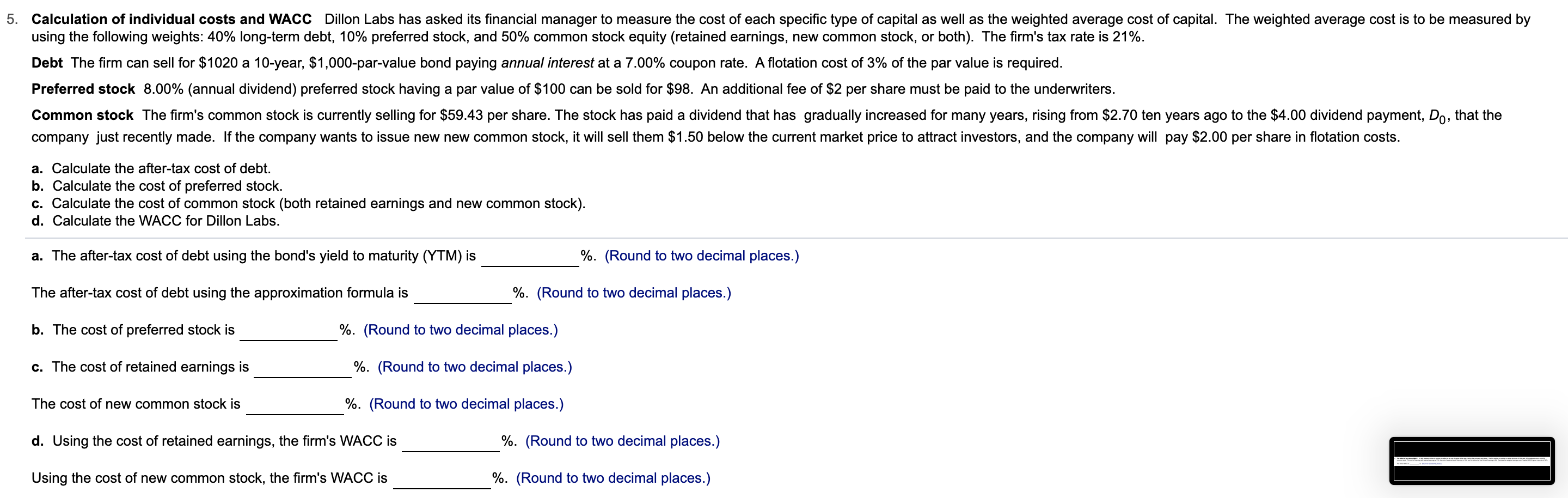 stock average cost formula