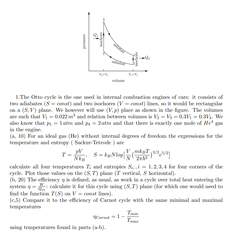 Solved Of Pressure Isochore Adiabat Isochore Adiabat V V3 Chegg Com