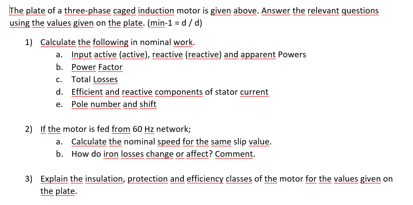 Motor input power variation for different efficiency classes