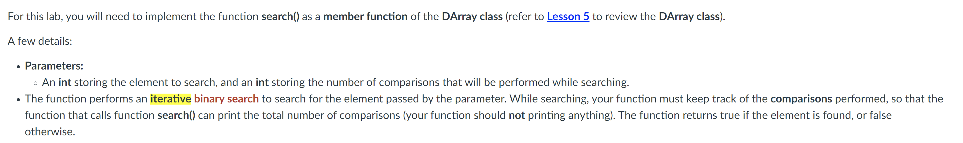 Solved For this lab, you will need to implement the function | Chegg.com