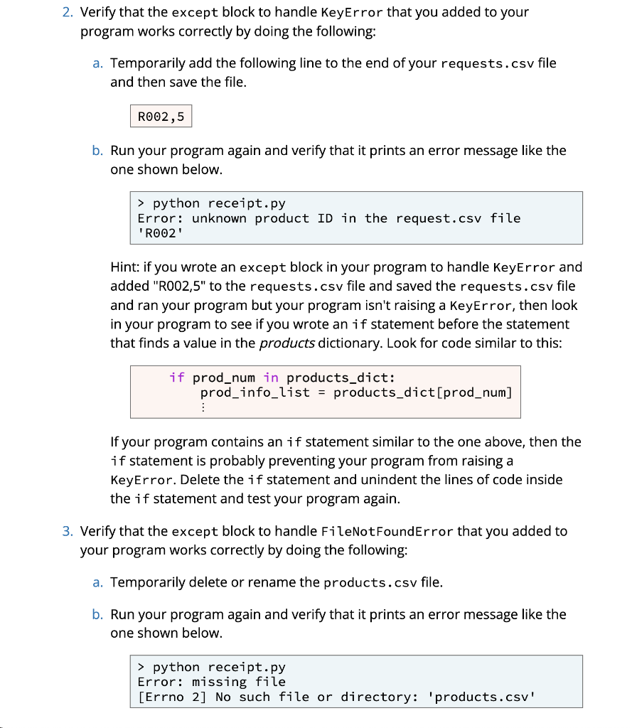 solved-testing-procedure-verify-that-your-program-works-chegg