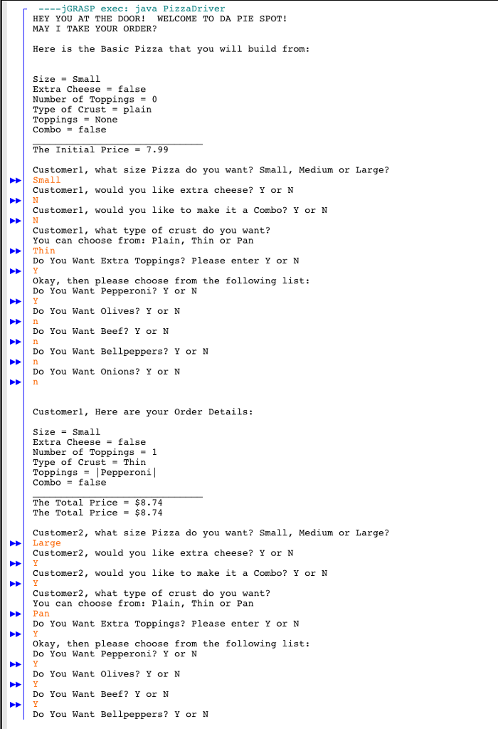 Solved Please write this in java and the output for both | Chegg.com