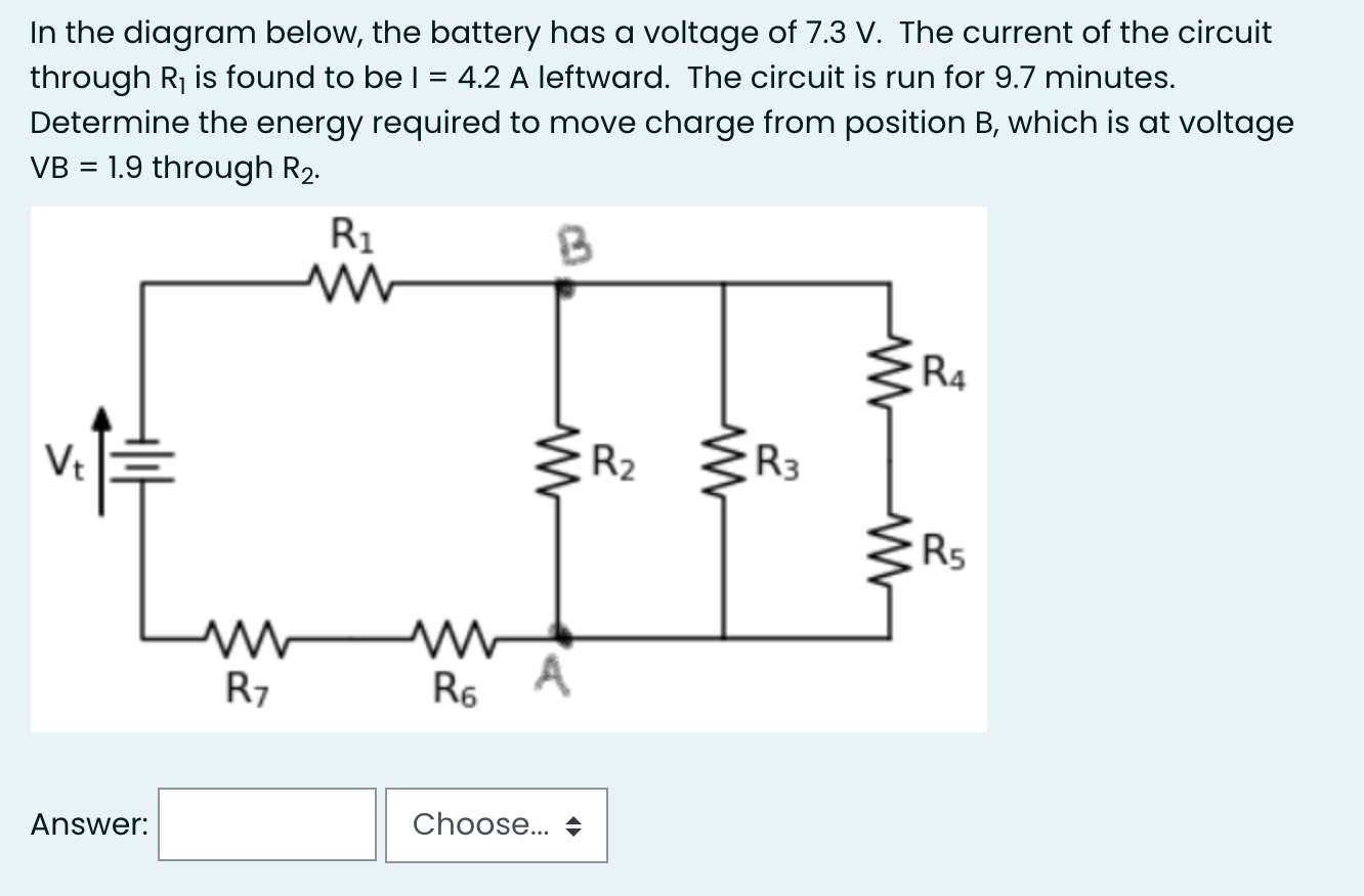 Solved In the diagram below, the battery has a voltage of | Chegg.com