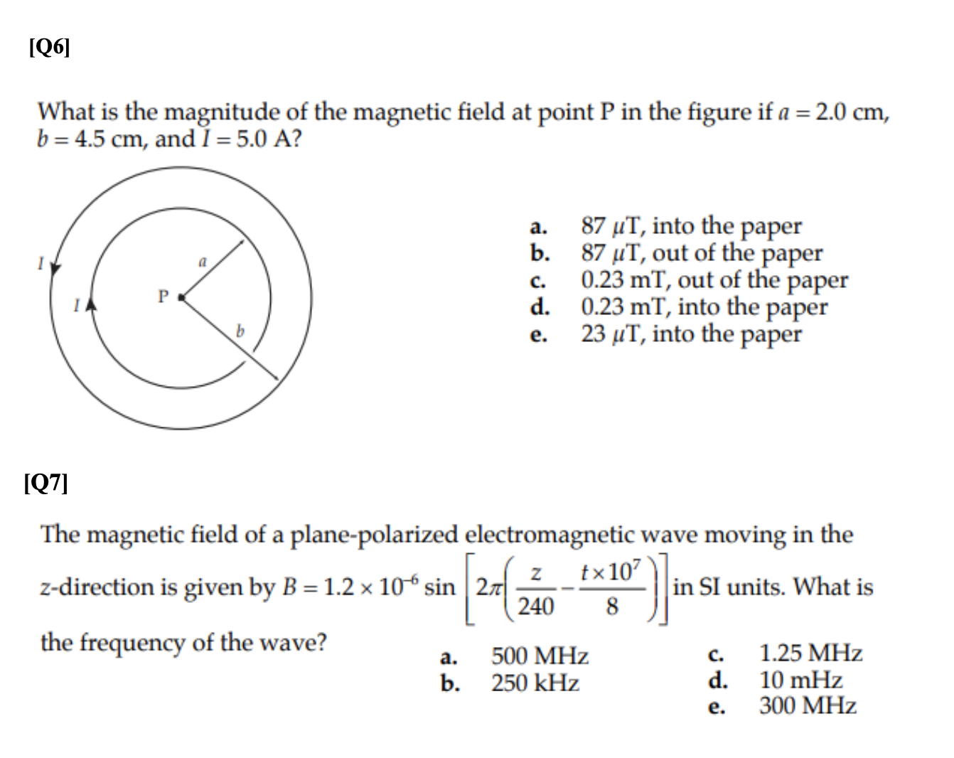 Solved What is the magnitude of the magnetic field at point | Chegg.com