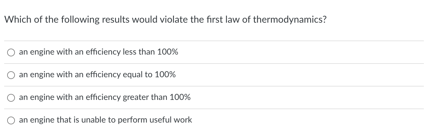 Solved Which Of The Following Results Would Violate The | Chegg.com