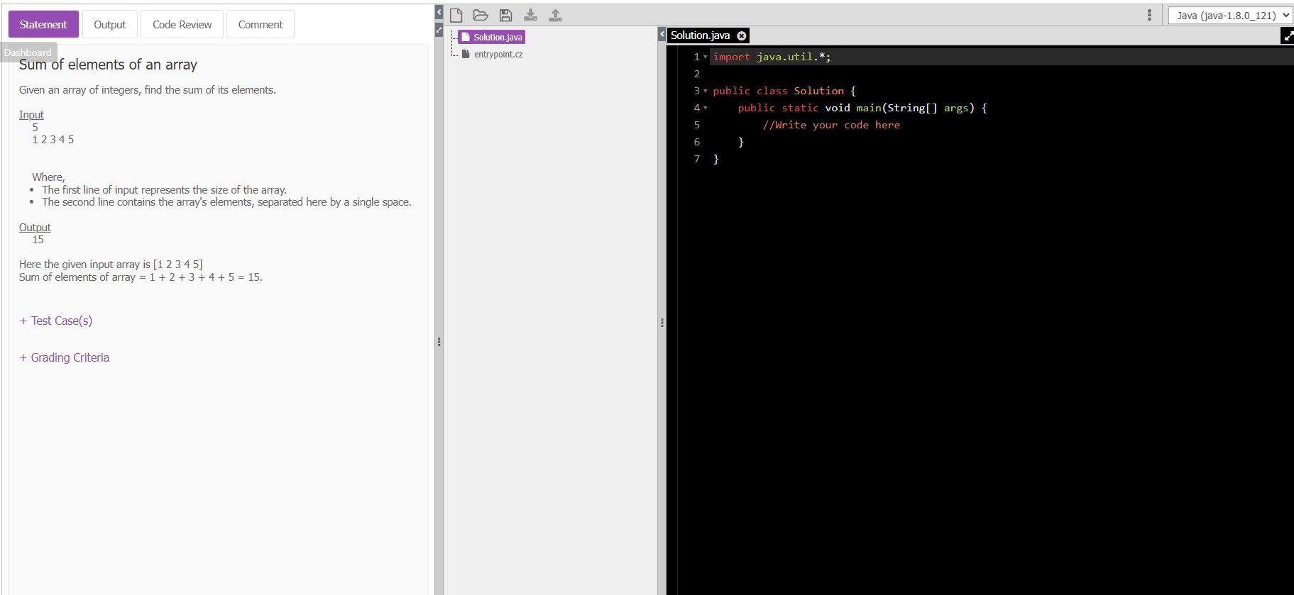 solved-sum-of-elements-of-an-array-given-an-array-of-chegg