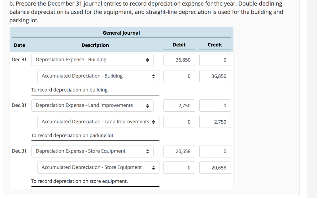 Solved Journal Entries for Plant Assets During the first few