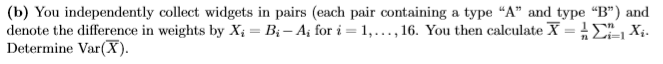 Solved Question 2: Widgets used in a manufacturing process | Chegg.com