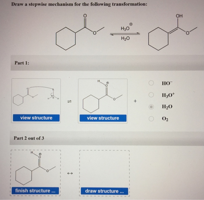 Solved Draw a stepwise mechanism for the following