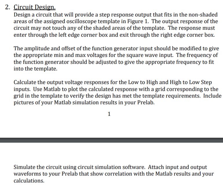 Solved 2. Circuit Design. Design a circuit that will provide | Chegg.com