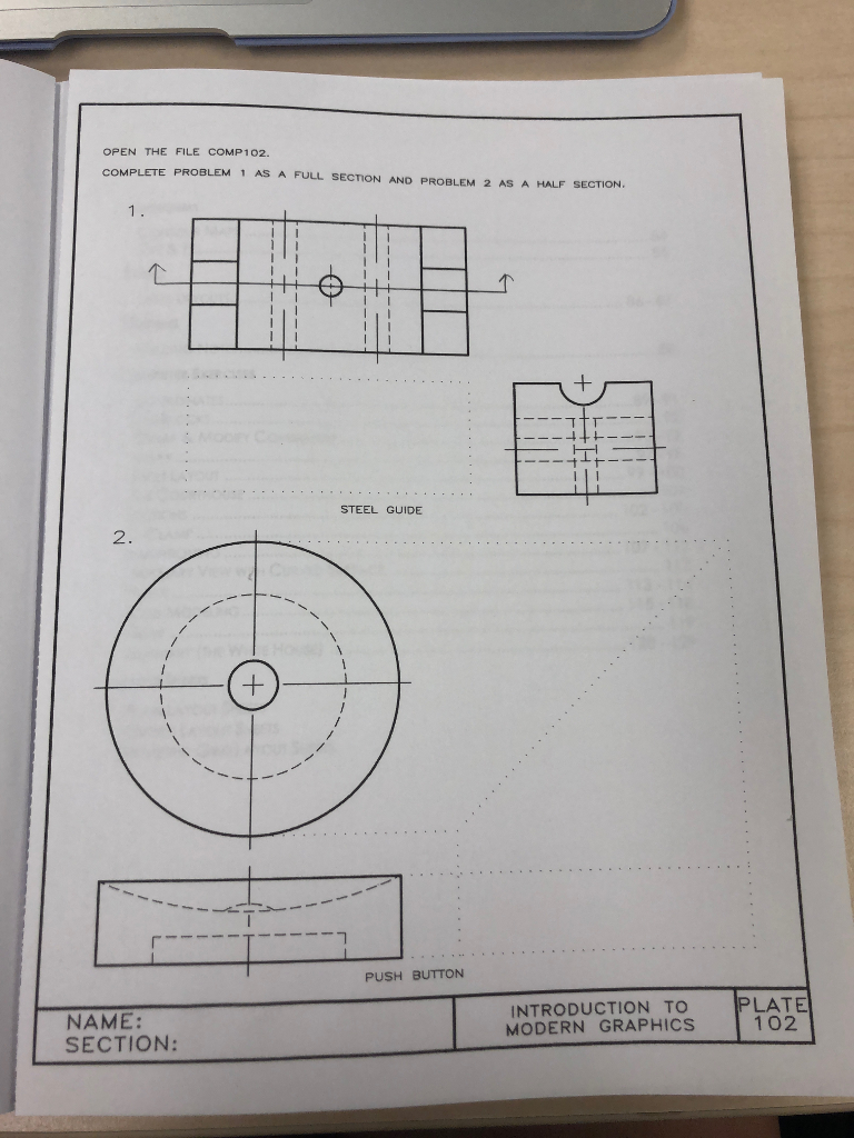 Solved Engineering Drawing Problems Workbook (Series 4) for