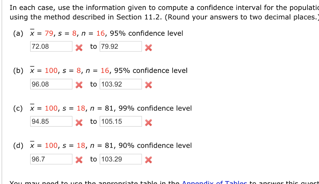 Solved In each case, use the information given to compute a | Chegg.com