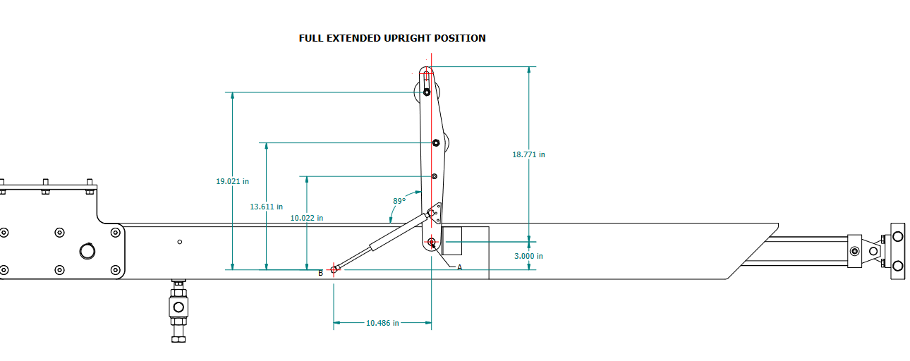 Solved Gas springs Force have to be able to lift the weight | Chegg.com