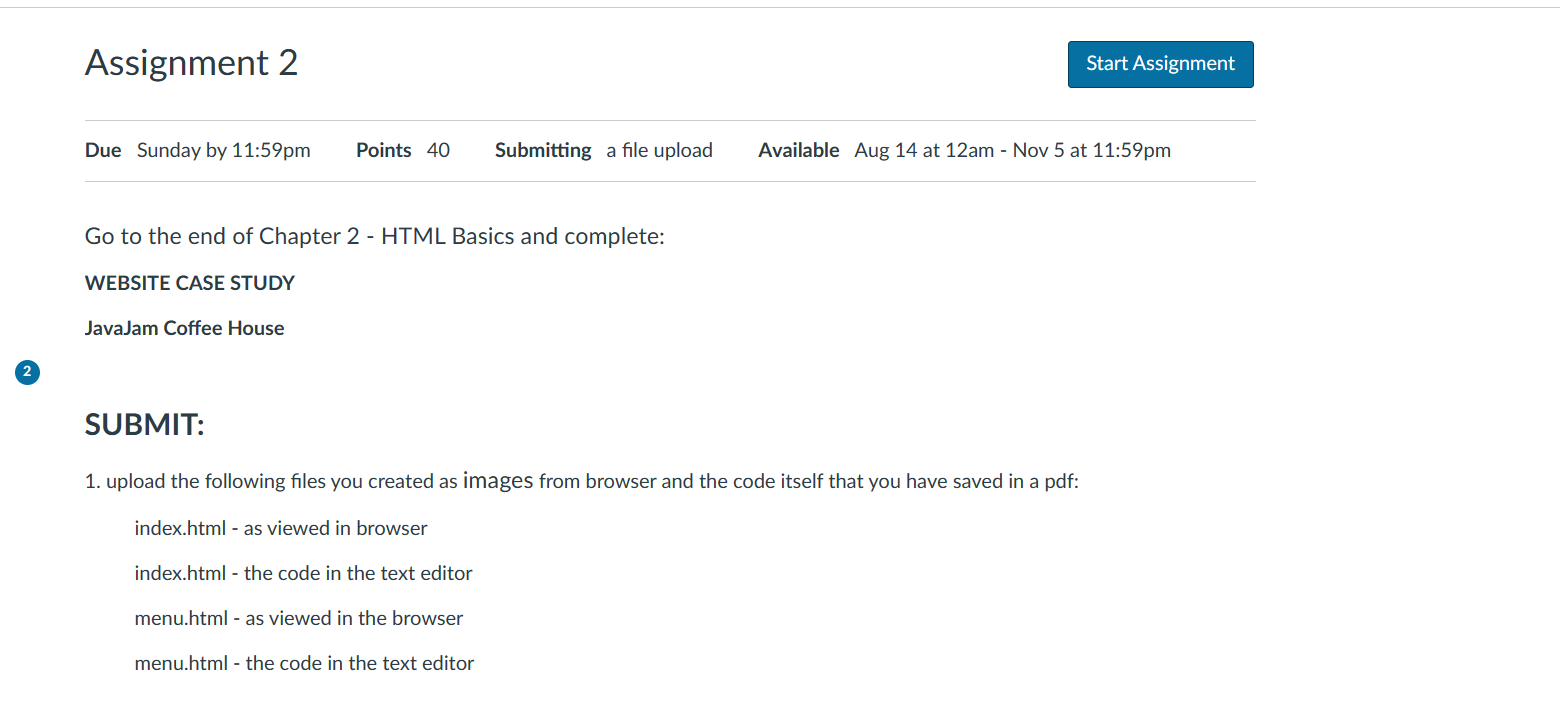 Solved Go to the end of Chapter 2 - HTML Basics and | Chegg.com