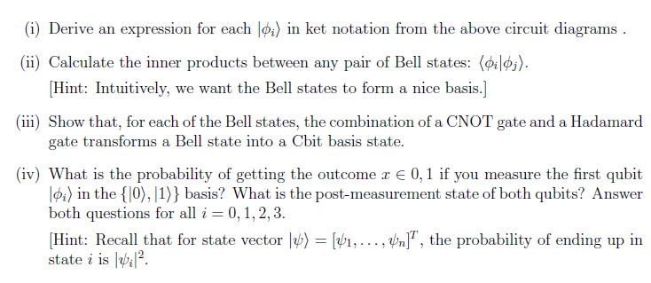 This problem concerns the set of two qubit entangled | Chegg.com
